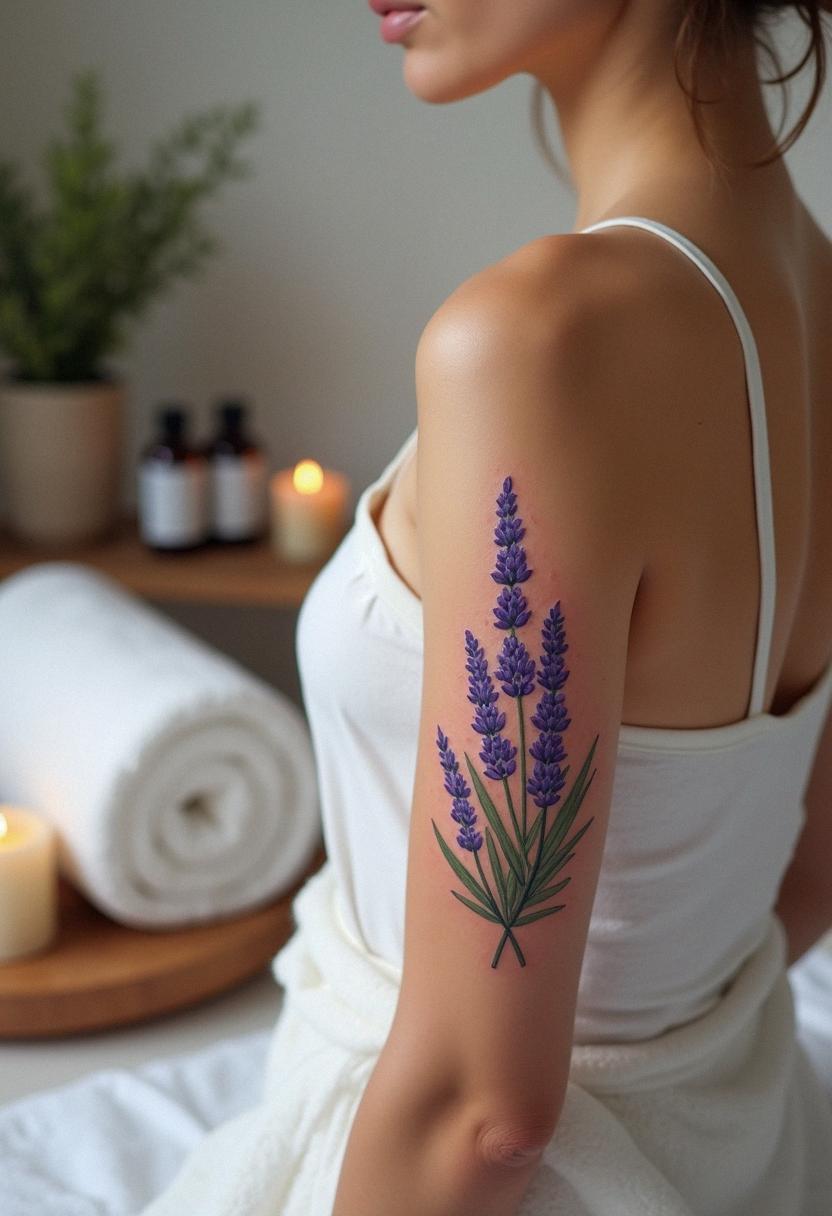 lavender tattoo