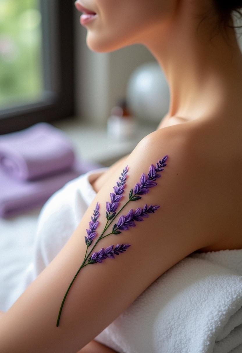 lavender tattoo