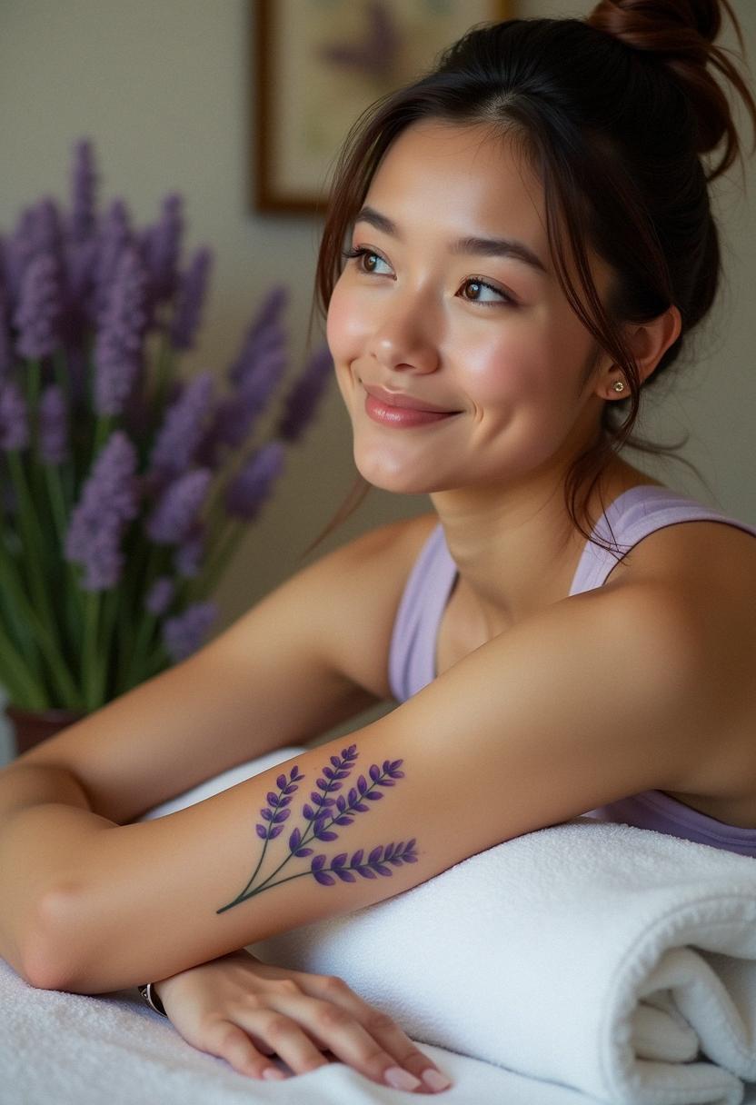 lavender tattoo