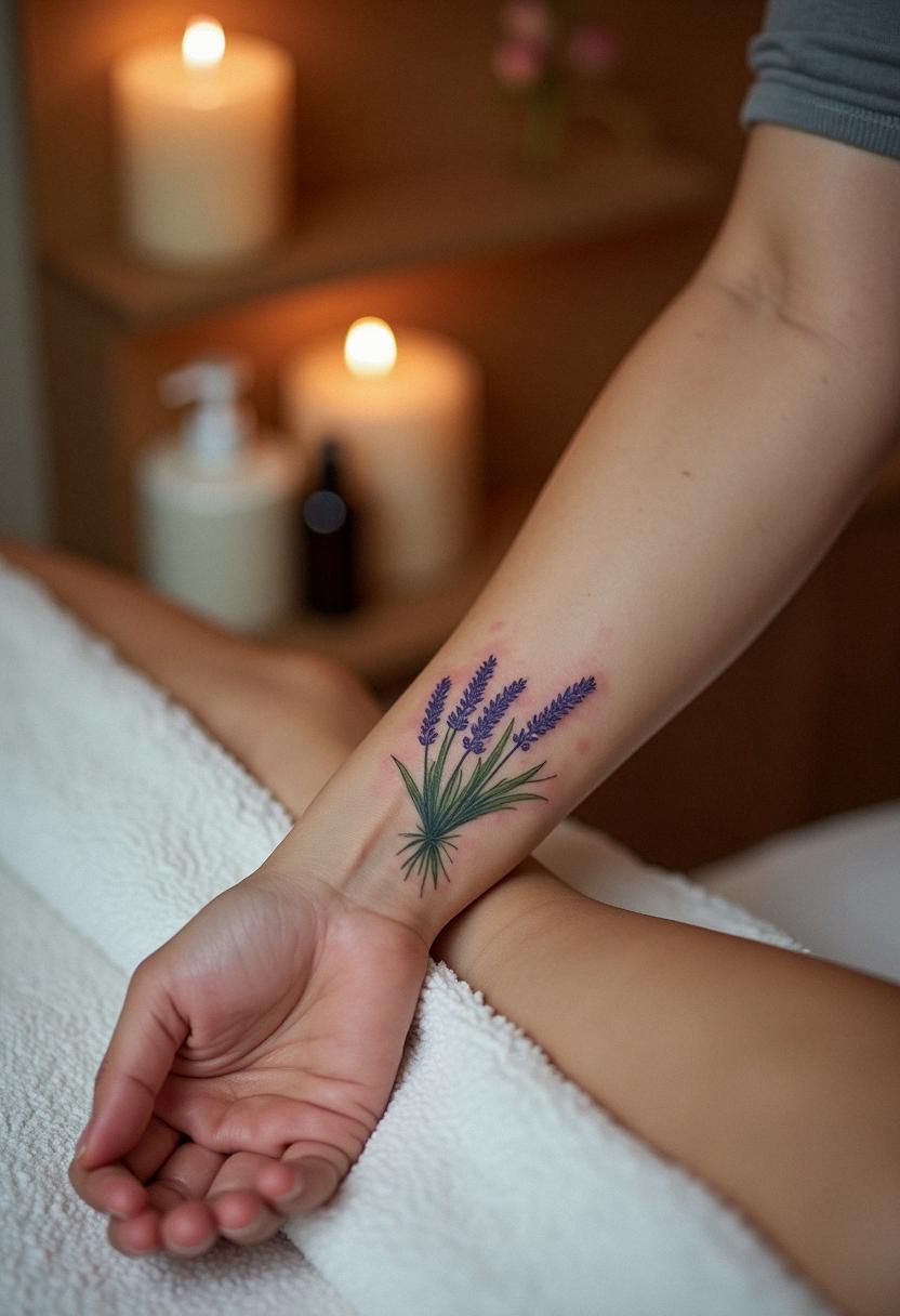 lavender tattoo