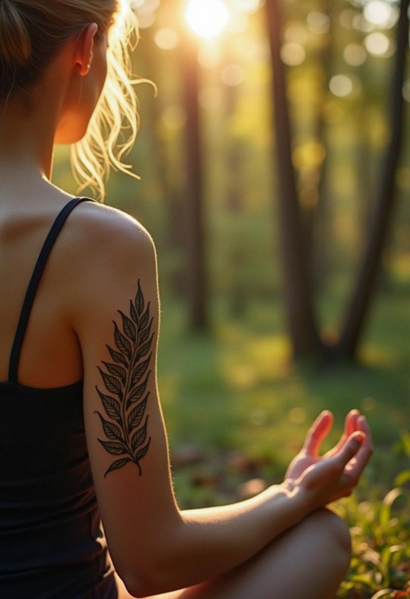 leaf tattoo