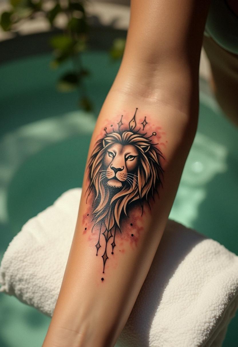 leo sign tattoo