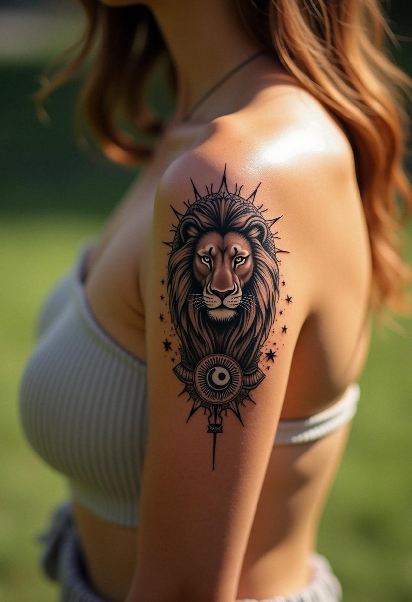 leo sign tattoo