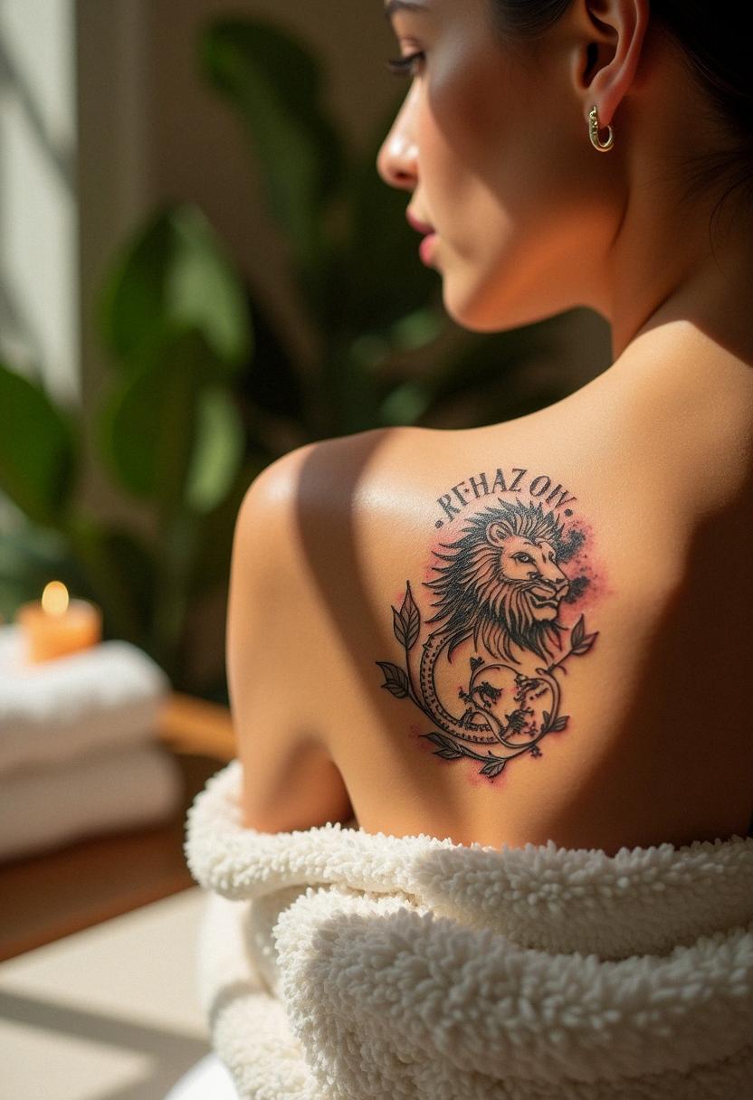leo sign tattoo