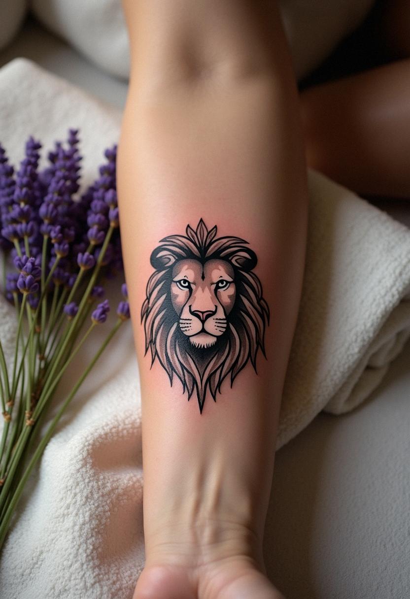 leo sign tattoo