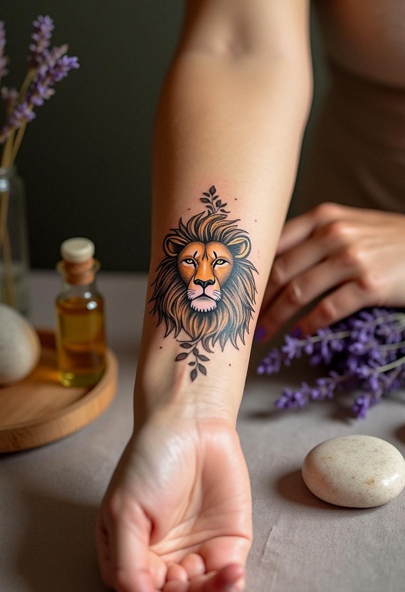 leo sign tattoo
