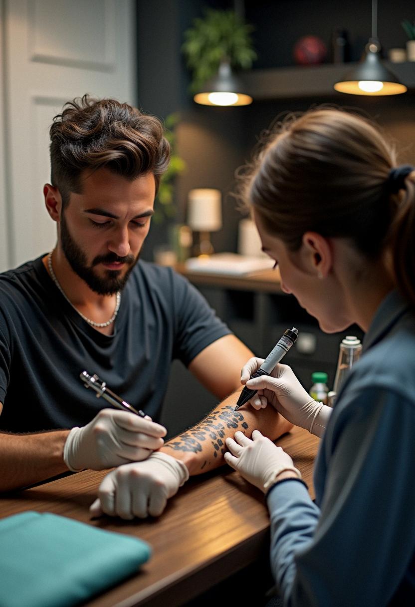 leopard print tattoo