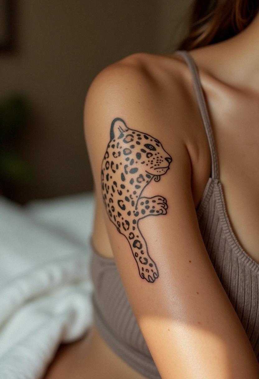 leopard print tattoo