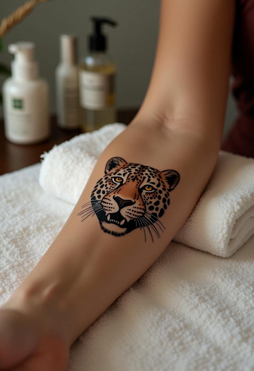 leopard print tattoo