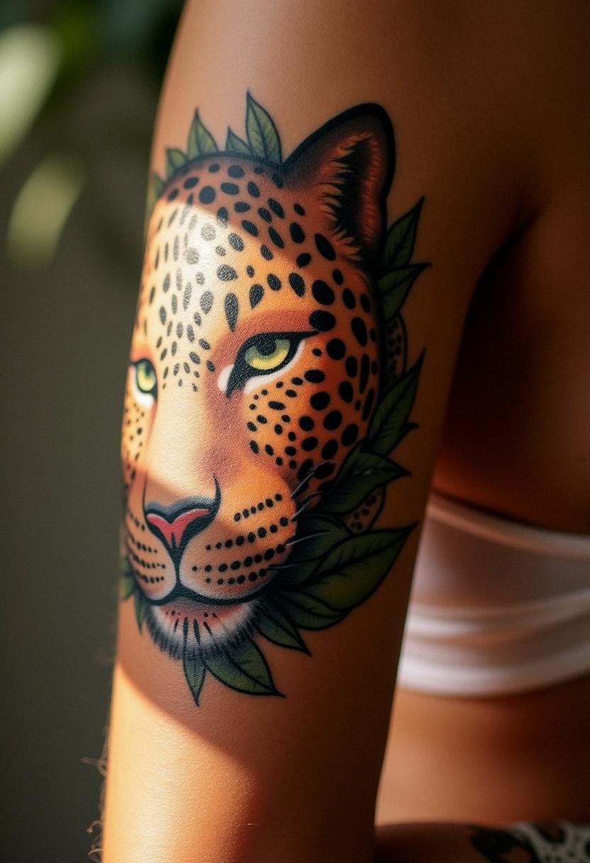 leopard print tattoo
