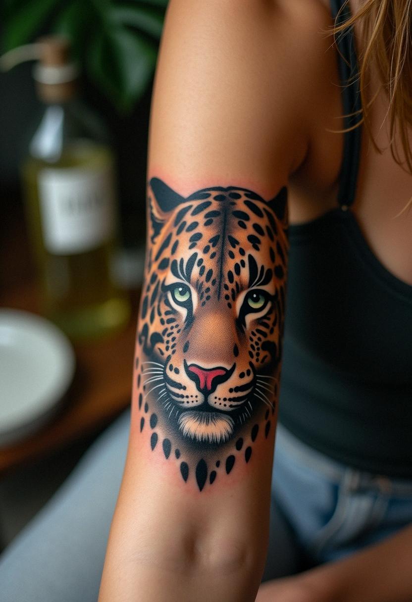 leopard print tattoo