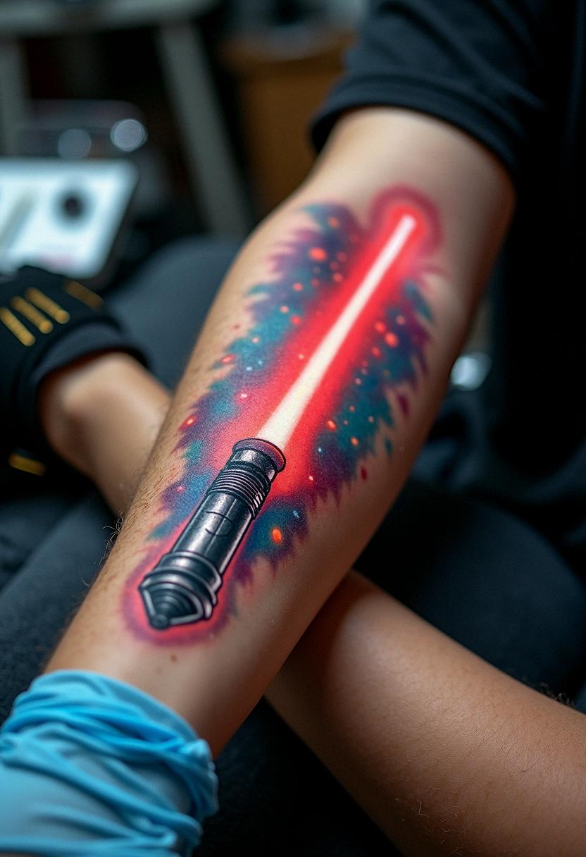 lightsaber tattoo