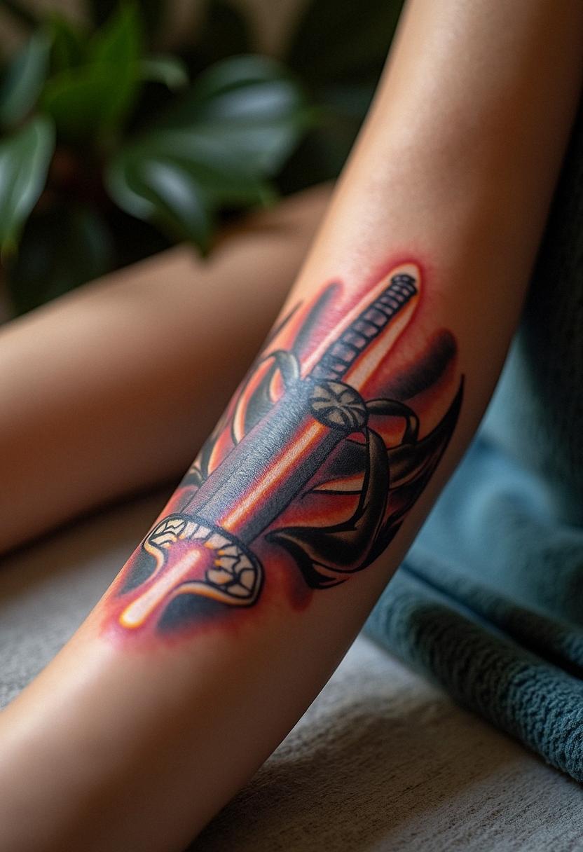 lightsaber tattoo