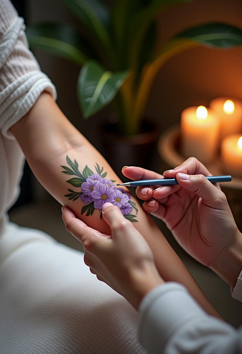 lilac tattoo