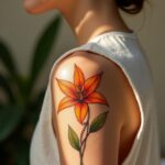 Lily Flower Tattoo 00001