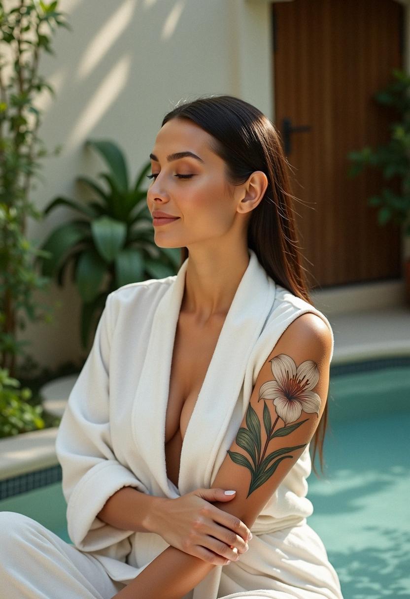 lily flower tattoo