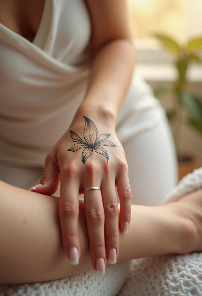 lily flower tattoo