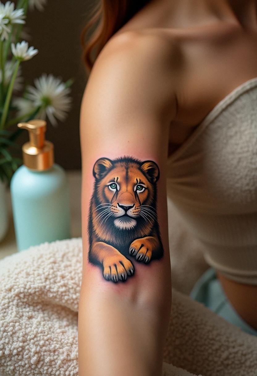 lion cub tattoo