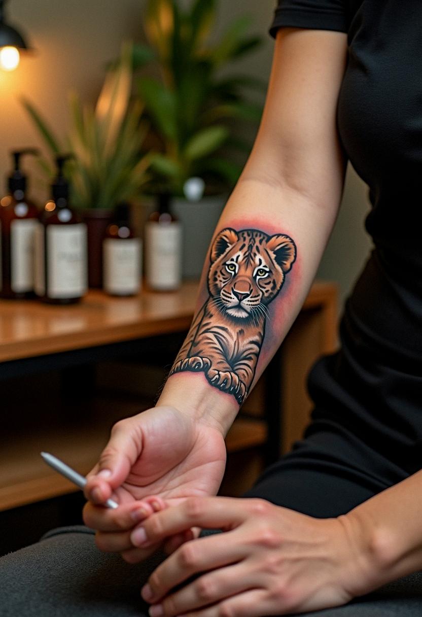 lion cub tattoo