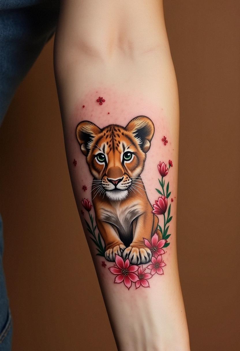 lion cub tattoo