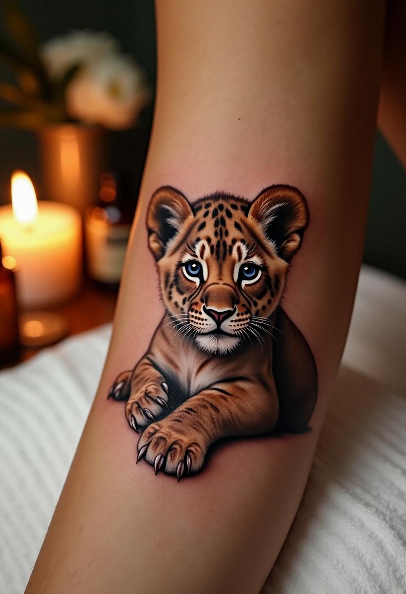 lion cub tattoo