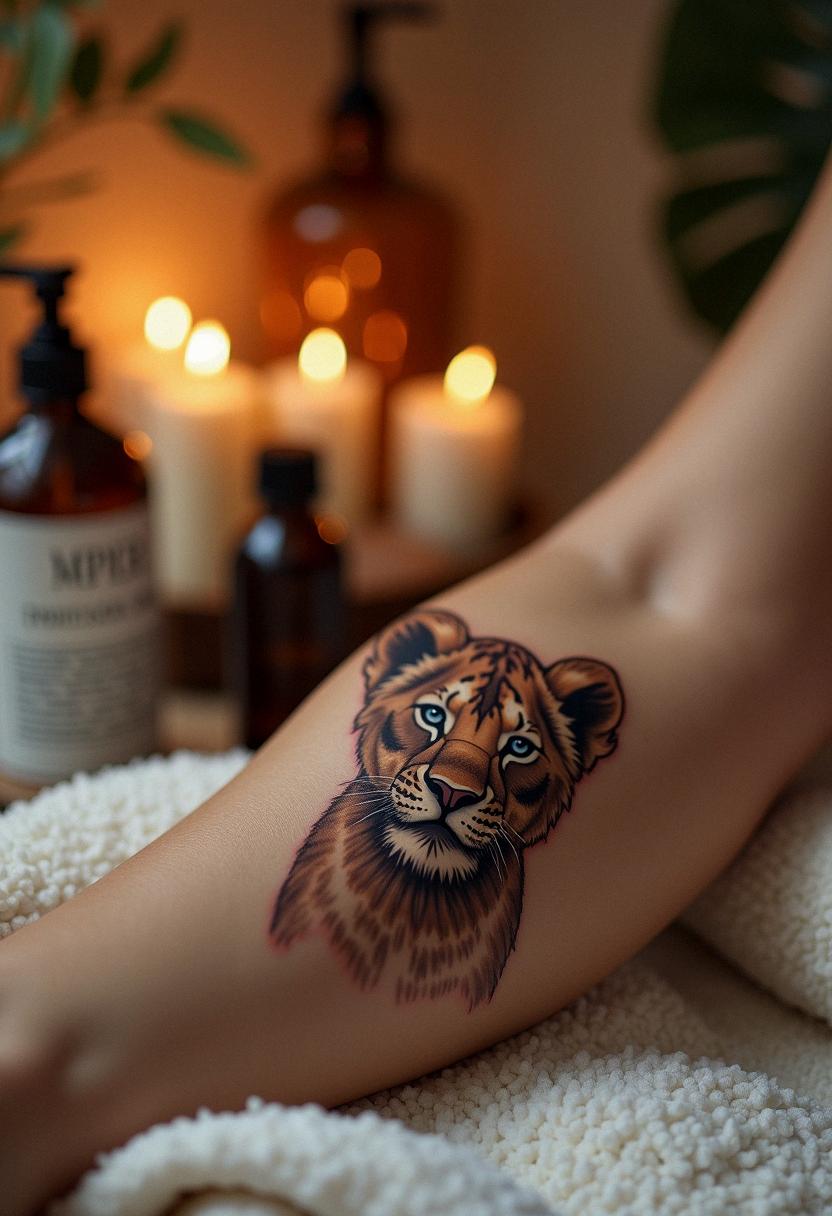 lion cub tattoo