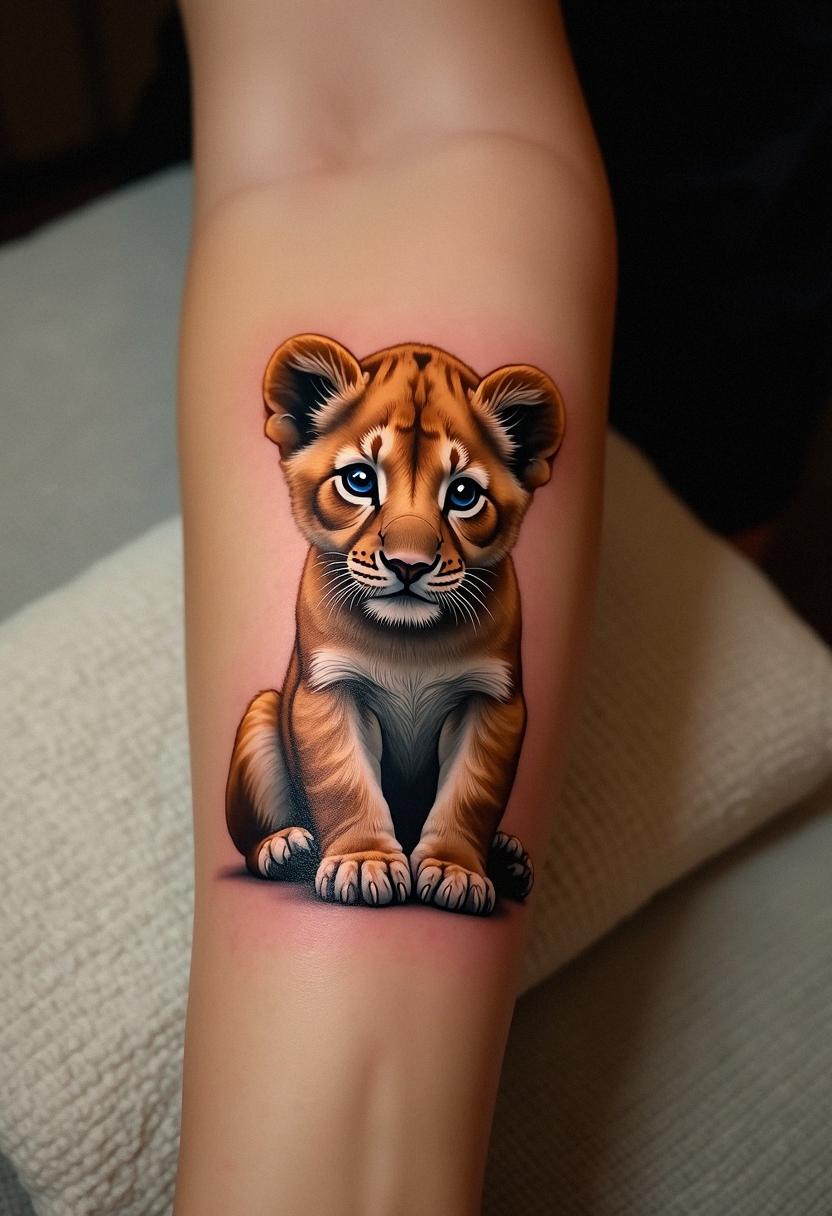 lion cub tattoo