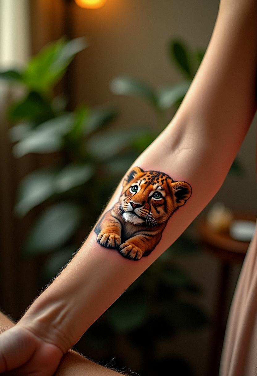lion cub tattoo