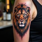 Lion Head Tattoo 00001
