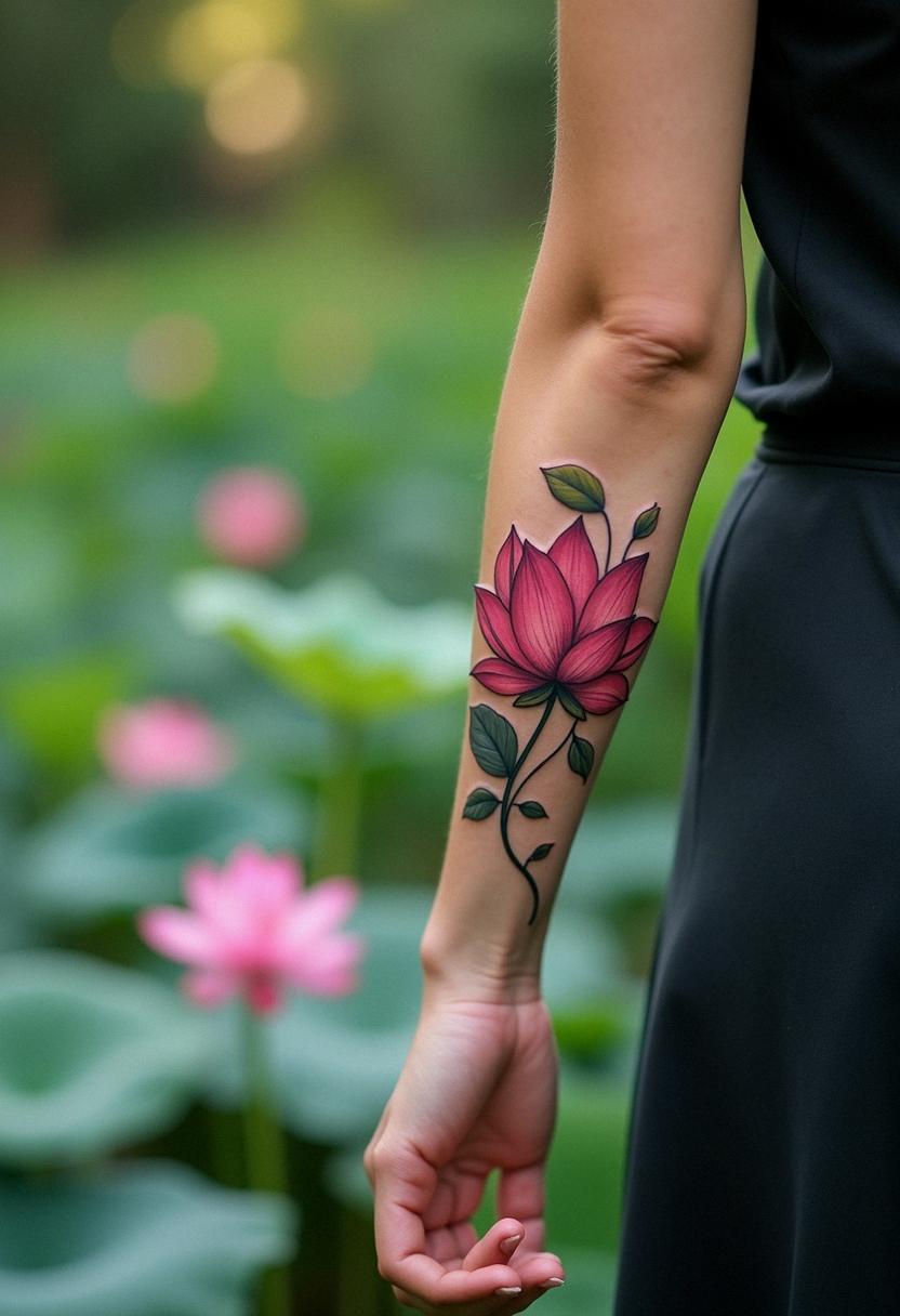 lotus flower tattoos