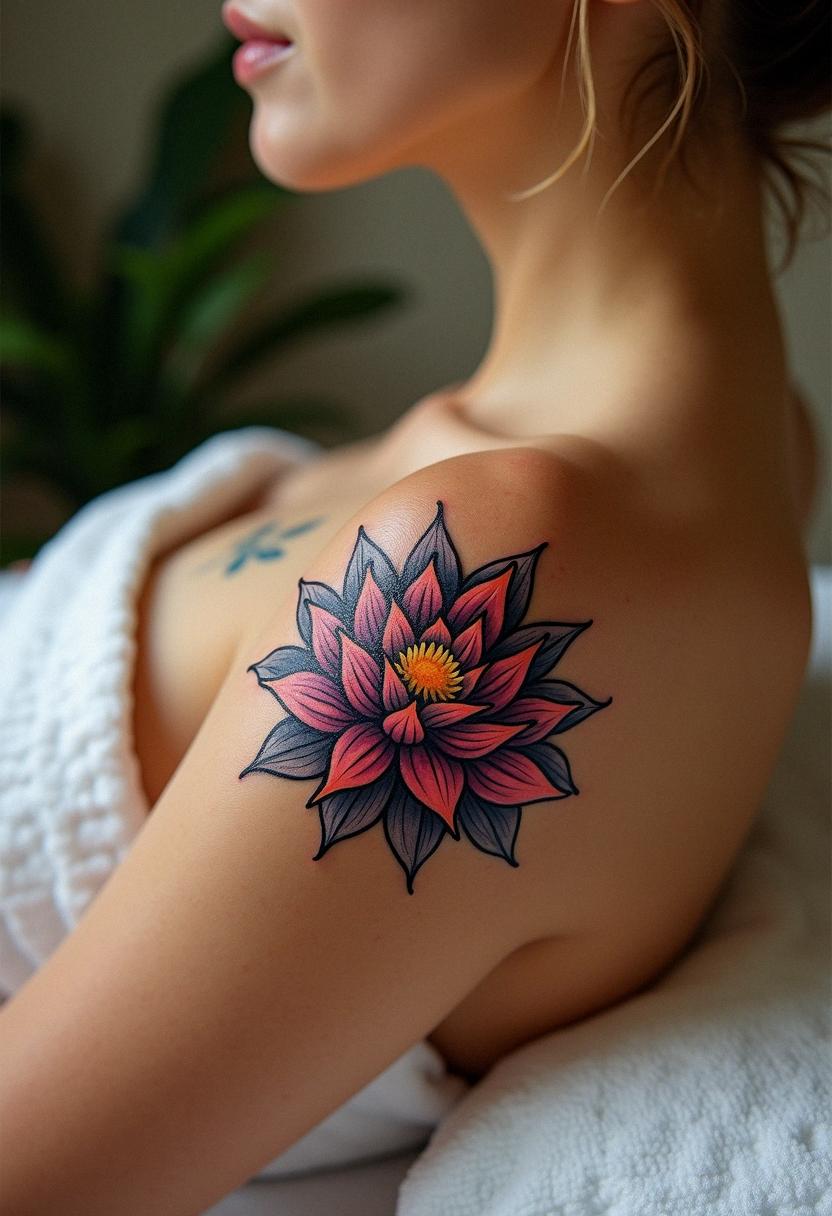 lotus mandala tattoo