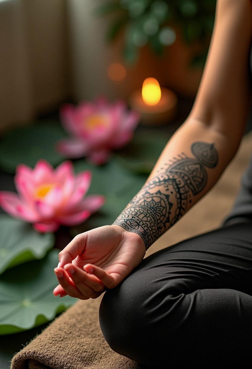 lotus mandala tattoo
