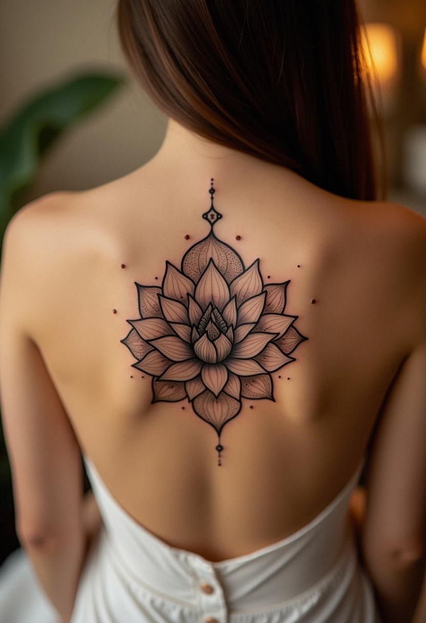 lotus mandala tattoo