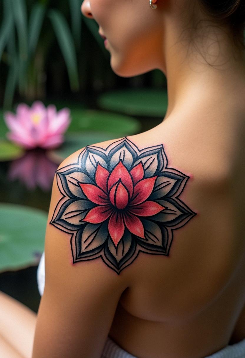 lotus mandala tattoo