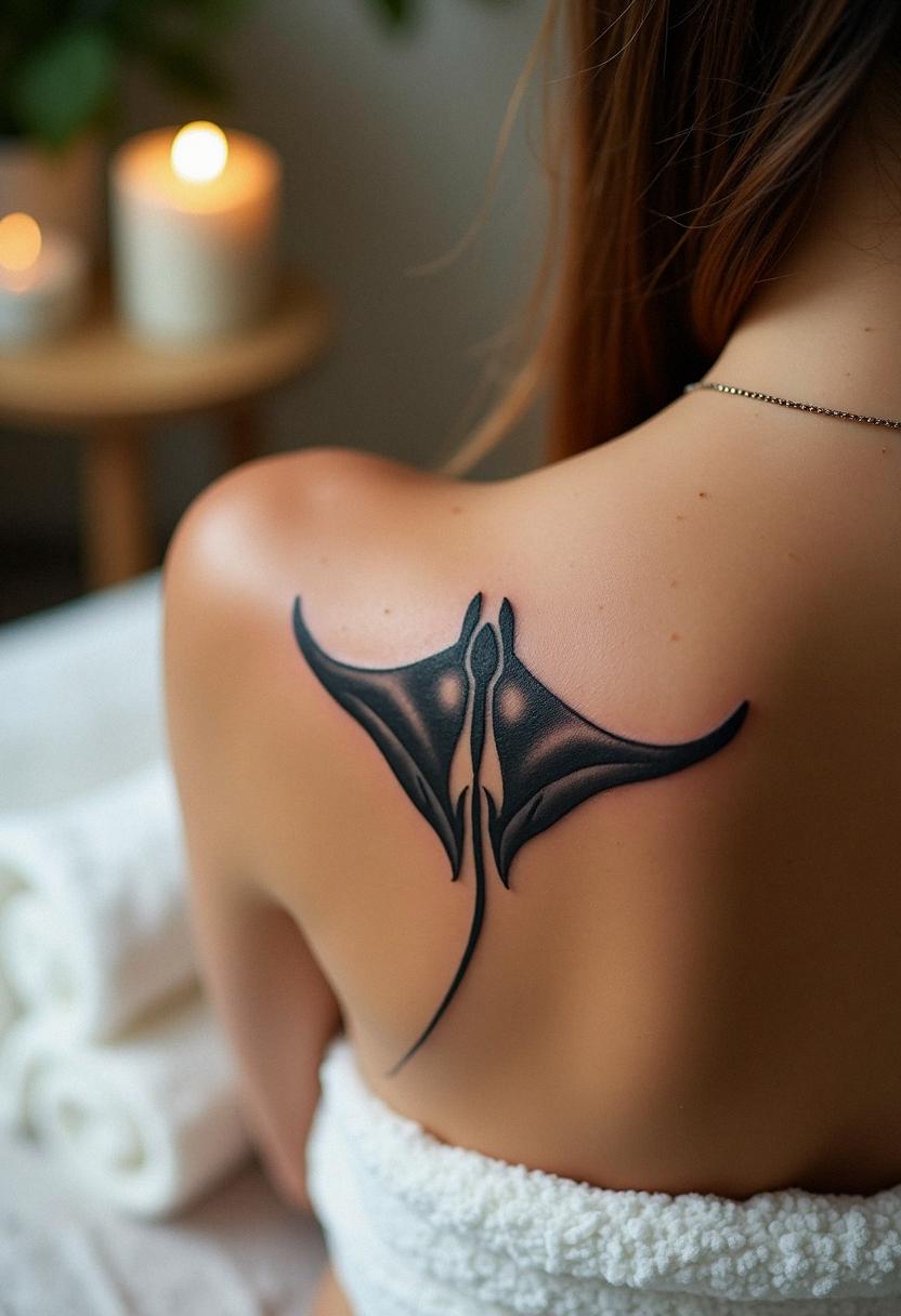 manta ray tattoo