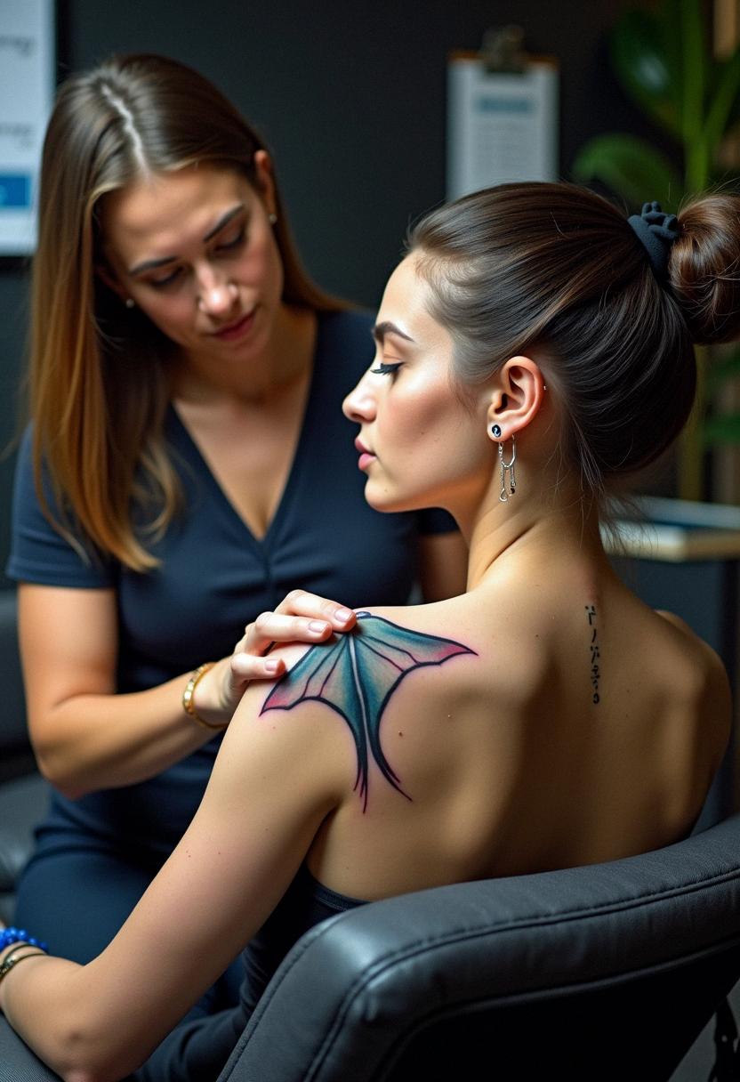manta ray tattoo