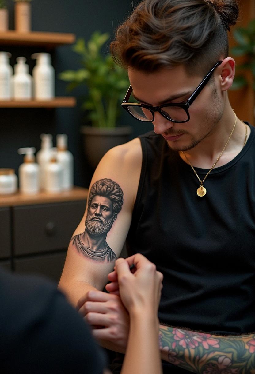 marcus aurelius tattoo