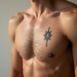 Mens Small Tattoo Chest 00001