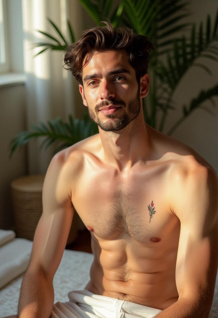 mens small tattoo chest