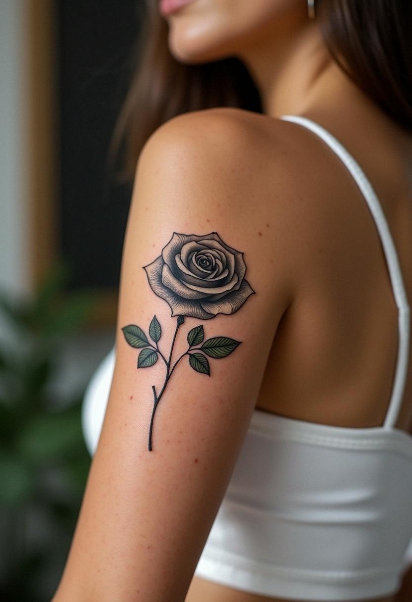 money rose tattoo