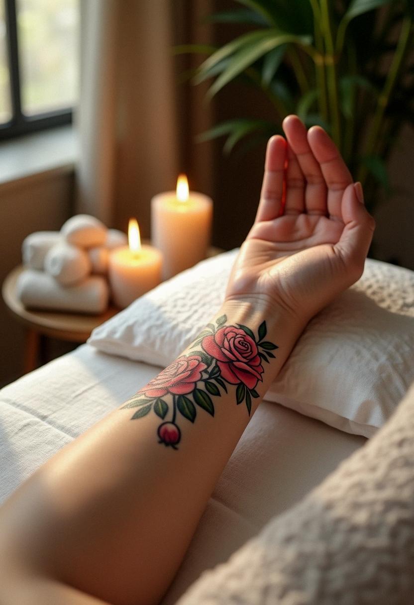 money rose tattoo
