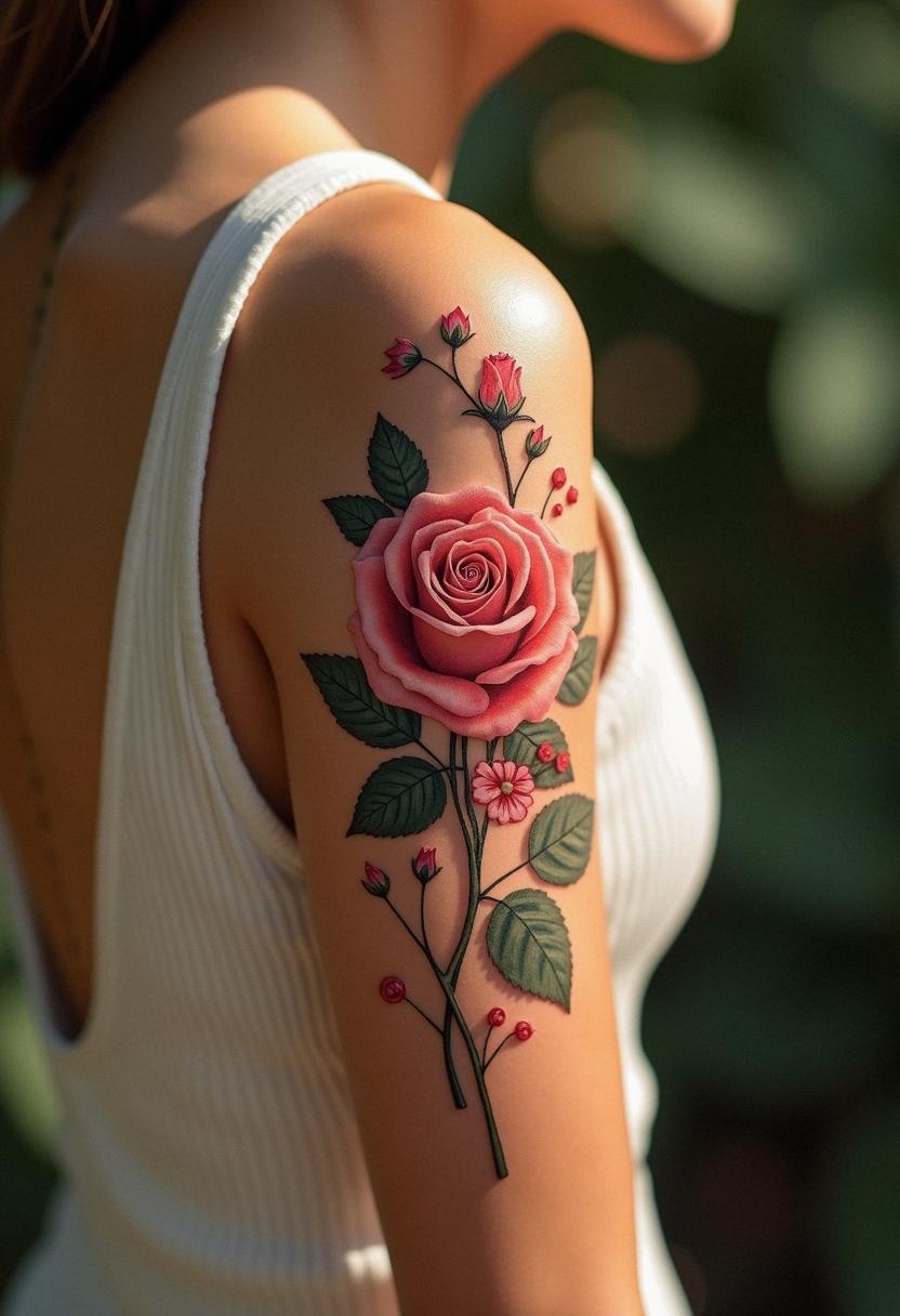 money rose tattoo