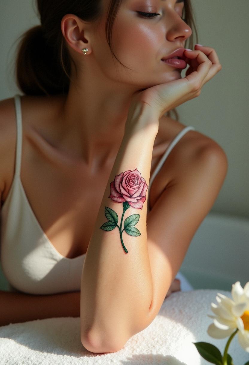 money rose tattoo