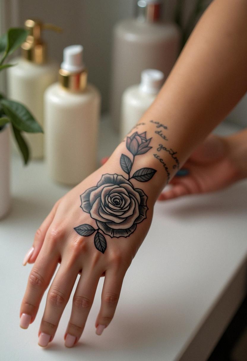 money rose tattoo