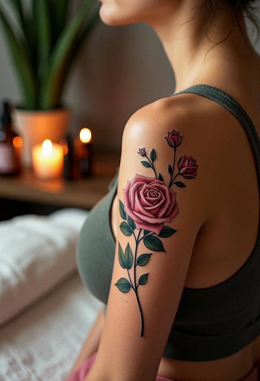 money rose tattoo