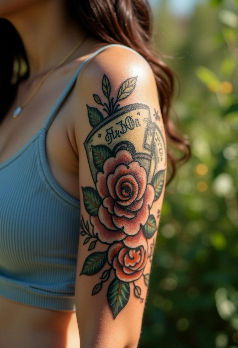 money tattoos