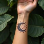 Moon And Stars Tattoo 00003