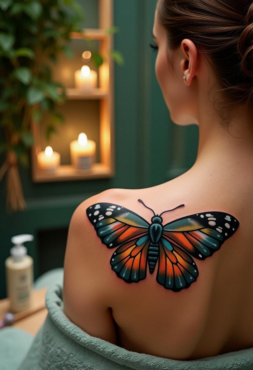 moth tattoo