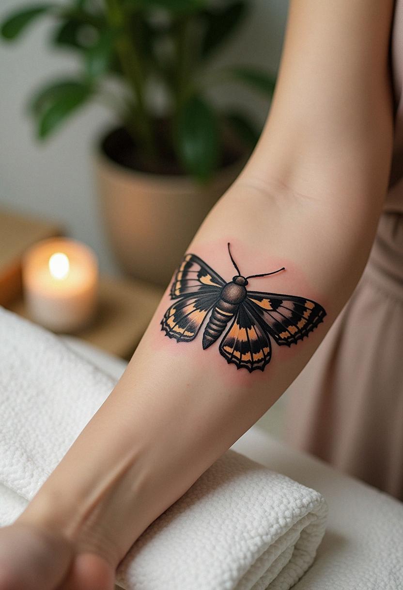 moth tattoo