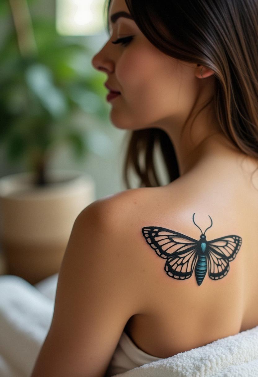 moth tattoo